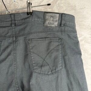 Brax Feel Good Cooper Mens Pants Dark Grey Textured Regular Fit 42/34 8848/05